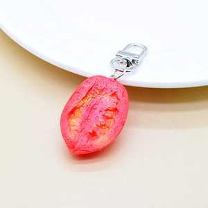 พวงกุญแจเรซิ่นรูปอาหารจำลองสุดสร้างสรรค์ ผลไม้ สตรอว์เบอร์รี อาหารทะเล ซูชิ ของตกแต่งกระเป๋าสุดฮา - Product Image 2