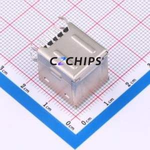 BX-TYPE-A-MWC44 USB Connector Bent Lead Through Hole Connector Type-A Female Right Angle Insert 4Px2 - Product Image 2