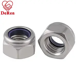 China factory carbon steel Nylon insert Lock nut DIN982/DIN985