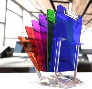 A4 Bảng viết trong suốt với kẹp kim loại, Bảng Viết được sử dụng trong lớp học, Bảng Viết trong suốt màu số lượng lớn. - Product Image 4