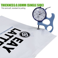 Emballage de vêtements t-shirt écologique personnalisé sac d'emballage givré en gros