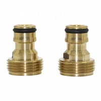 Connecteur de robinet universel 3/4 "filetage mâle adaptateur de tuyau d'agriculture raccord de tuyau d'eau robinet de lavage de voiture connecteur rapide 1 pièces