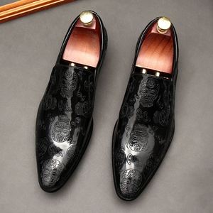 Chaussures d'affaires haut de gamme - Chaussures pour hommes en cuir véritable souple, style Oxford décontracté et formel, semelle plate antidérapante, lacets, chaussures tendance - Product Image 3