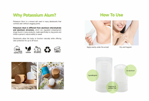 Barra de <span class=keywords><strong>alumbre</strong></span> Desodorante Cristal Desodorante Naturel Alum Stick 60G 120G 95G para hombres y mujeres Antitranspirante de <span class=keywords><strong>axilas</strong></span> y pies - Product Image 6