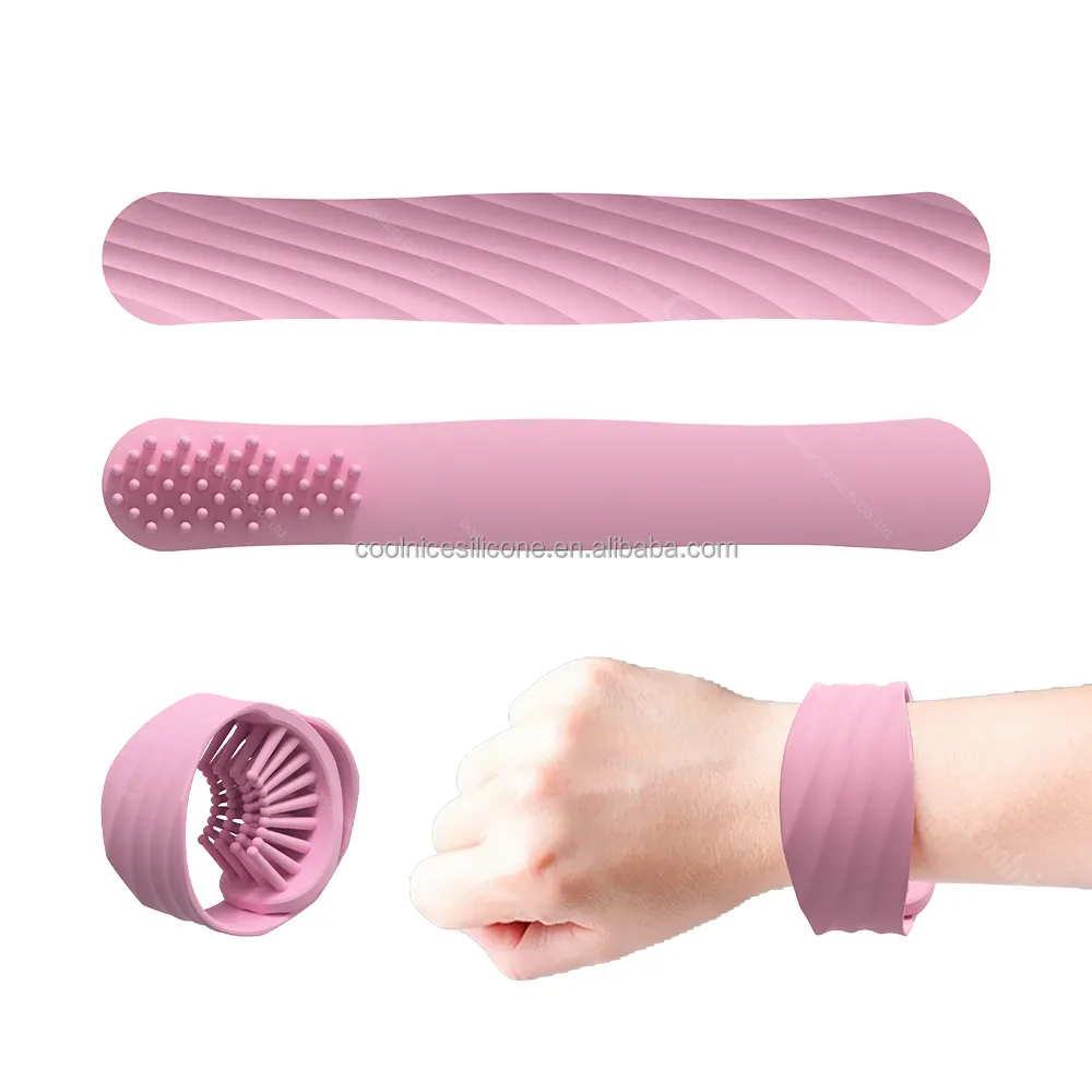 Unique Design Silicone Slap Bracelets Party Wrist Strap with Comb Function Silicone Wristband Comb for Gift to Friend