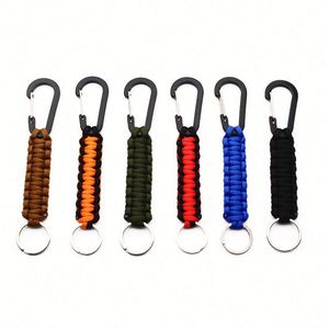 Fournitures en gros pour porte-clés en paracorde DIY imprimés numériquement et écologiques, mousquetons promotionnels en nylon 550/350lb 4mm et breloques - Product Image 2