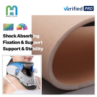 Couche intérieure en mousse pour orthèse, mousse polyuréthane 25D 3MM, tissu bouclé tricoté warp, rembourré pour attelle orthopédique cheville-pied