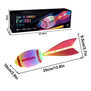 Dài khoảng cách ném bay bọt bóng bầu dục quả bóng ánh sáng lên mềm bọt Bóng Đá Ngoài trời đồ chơi trẻ em Grip bọt bóng đá bãi biển đồ chơi trò chơi - Product Image 6
