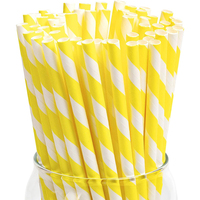 Pailles jetables biodégradables personnalisées en PLA/PP/papier/canne à sucre, pailles longues, pailles pour milkshake