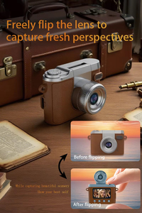 Mini Cámara Colgante con Pantalla Abatible, Elegante, con Múltiples Filtros, Opciones <span class=keywords><strong>de</strong></span> Color <span class=keywords><strong>de</strong></span> Flash, Collar <span class=keywords><strong>de</strong></span> Moda, Cable <span class=keywords><strong>de</strong></span> Datos Ecológico, Cámara Colgante Retro - Product Image 2