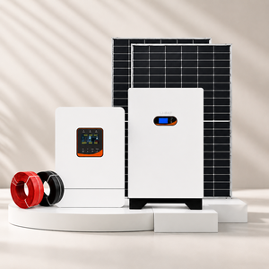 Système solaire complet tout-en-un avec batterie au plomb-acide 51,2 V, panneaux solaires hybrides IP20, stockage d'énergie domestique au lithium-fer - Product Image 1