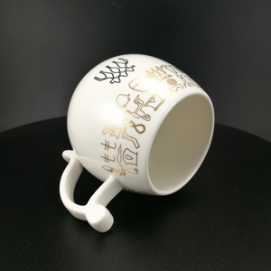 Buona qualità 14 oz tondeggiante produzione tazze in ceramica per tè o caffè - Product Image 5