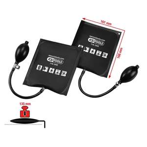 KS TOOLS Juego de bolsas de panel con bomba manual, 2 piezas, 161x166mm - Product Image 4