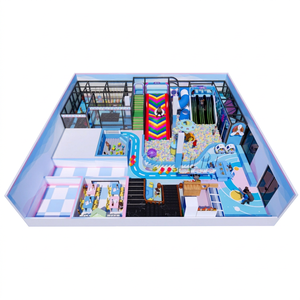 Parque Infantil Interior de Alta Resistencia, Estructura de Juego Suave de Aluminio y PVC, Piscina de Pelotas, Tobogán, Muro de Escalada, Gran Capacidad, Tamaño Personalizable - Product Image 1