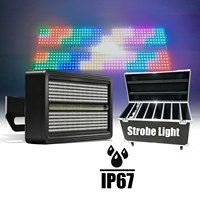 Luz Estroboscópica de Matriz de 864 LED, RGBWA, Impermeable con Clasificación IP67, de Aluminio, para Bodas, Conciertos, Fiestas, Eventos, Giras, Alquiler, Fábrica