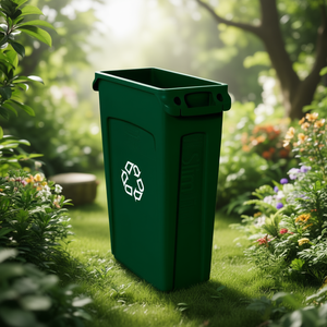 Contenitore per Rifiuti Slimline 87 L Verde, Bidone per Riciclaggio - Product Image 3