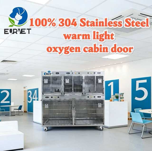 EURVET Customized Combination Pet Cage Veterinary Cage Pet Equipment for Hospital