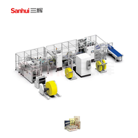 Machine automatique haute vitesse pour la fabrication de sacs à valve pour sacs poubelles, sacs de courses, sacs à patchs avec moteur PLC, matériaux plastique/papier
