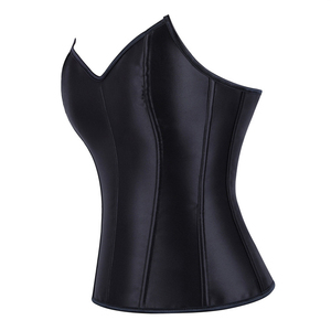 Corset Overbust Steampunk Gothique en Similicuir pour <span class=keywords><strong>Femme</strong></span>, Style Vintage <span class=keywords><strong>Pirate</strong></span>, Lingerie <span class=keywords><strong>Bustier</strong></span> Burlesque, Gaine Amincissante, Grande Taille - Product Image 2