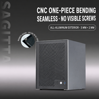 Boîtier NAS Mid-Tower 6 baies pour Mini ITX avec backplane SATA Hot-Swap, prise en charge de l'alimentation FLEX, construction en alliage d'aluminium et métal