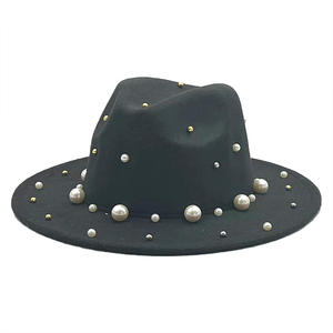 Chapeau unisexe <span class=keywords><strong>de</strong></span> style coréen, tendance, réglable, à large bord, avec décoration en nœud papillon fleuri, pour le printemps, décontracté, style britannique, jazz, fête, chapeau <span class=keywords><strong>de</strong></span> bal - Product Image 5