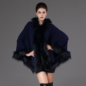 Jtfur abbigliamento <span class=keywords><strong>Beige</strong></span> tinta unita morbido cappotto Cardigan lavorato a maglia in pelliccia sintetica - Product Image 5