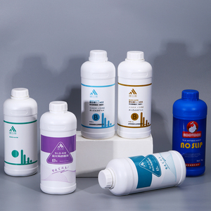 BPA miễn phí rỗng nhựa HDPE chai 250ml 500ml 1 lít Vòng chai nhựa cho phụ gia thực phẩm, hóa chất lỏng - Product Image 3