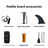 Planche de paddle gonflable en PVC en promotion – Stand Up Paddle (SUP) léger, stable et portable pour adultes – Idéal pour le surf et le tourisme