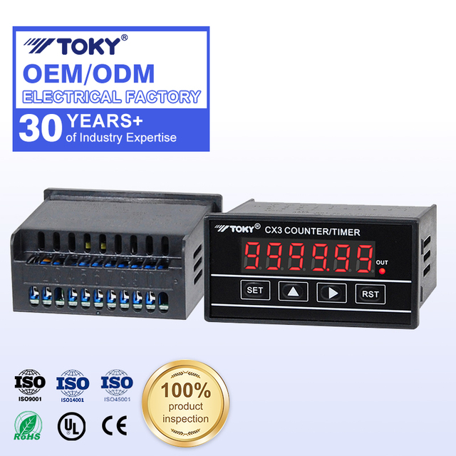 Hot Selling Industrial Intelligent 4 Digits Display Timer Meter Digital Counter Meter