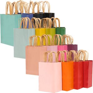 Medium Size Eco-Friendly Waterproof Digital Printing <b>Paper</b> Gift Bags 10.6x8.3x4.3 Inches 16 Solid Colors Party Favor Bags - Product Image 2
