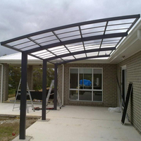 Kit de structure de carport en métal durable avec couverture de toit imperméable, fabriqué en Chine pour la vente en gros et l'importation en vrac