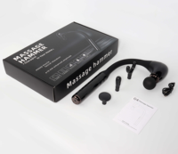 Pistolet de massage à moteur sans balais, tissus profonds, avec poignée allongée, masseur de percussion pour le dos et le cou, appareil de récupération musculaire portable