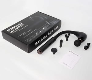 Pistola de masaje con motor sin escobillas de tejido profundo con mango extendido, masajeador de espalda y cuello de percusión, dispositivo portátil de recuperación muscular - Product Image 4