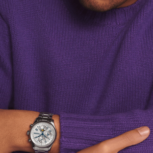 Montre chronographe automatique pour homme, phase de lune, chiffres romains, bracelet en acier inoxydable, verre saphir, montre-bracelet Longinesing - Product Image 3