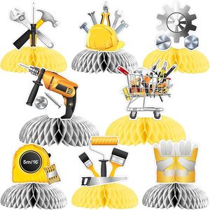 8 Piezas de Decoración con Forma de Panal de Abeja para Fiestas Temáticas, Decoraciones para Fiestas de Cumpleaños de Niños y Artículos para Baby Shower - Product Image 1