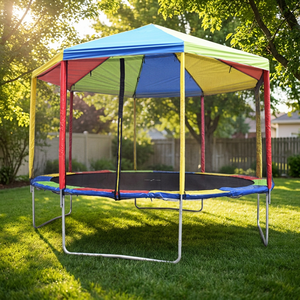 Funjump Custom 6 - 16FT Outdoor Jumping <strong>Round</strong> <strong>Trampoline</strong> with Waterproof UV Resistant <strong>Tent</strong> - Product Image 1