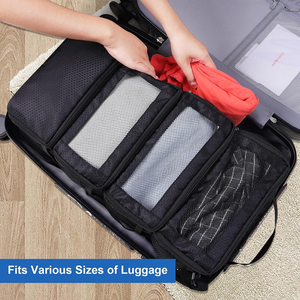 <strong>Suitcase</strong> Organizer, <strong>Travel</strong> Luggage Organizer, Portable Hanging <strong>Travel</strong> Shelves Collapsible Hanging Packing Cubes