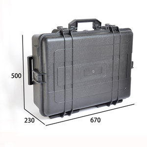 Çin Özel Üretimli PP Malzemeli İki Tekerlekli IP67 Dereceli Siyah Renkli Koruyucu Alet Çantası Model HT9065T - Product Image 1