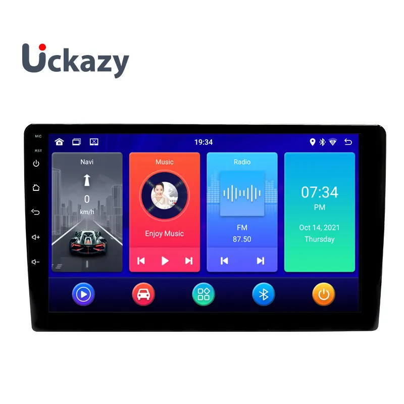 Draadloze Carplay 9 Inch 2 Din Dubbel Din Android 12 Auto Dvd-Speler Voor Gps Universele Autoradio Multimedia Stereo Audio Scherm 4G