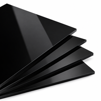 Plaque acrylique PMMA noire GORLDE sur mesure, panneau en plexiglas pour gravure laser, présentoirs et fabrication