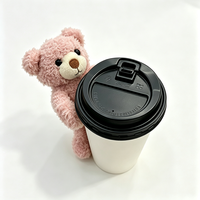 Mini ours en peluche pour tasse, mignon, super doux, taille personnalisable, jouet en peluche, ornement de sac Kawaii, vente en gros en vrac