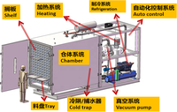 Máquina Liofilizadora Automática de Alta Eficiencia para el Hogar, Liofilizador al Vacío con Bomba de Calor Eléctrica, Procesamiento de Alimentos, Acero Inoxidable