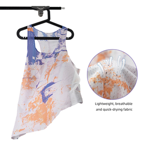 Áo ba lỗ thể thao nam bán buôn, thoáng khí, nhẹ, in chuyển nhiệt, dành cho chạy bộ, lễ hội âm nhạc, marathon - Product Image 2