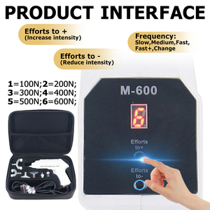 Alat koreksi tulang belakang elektrik, profesional 600N AC110/220V M600 6 kepala peralatan pijat tubuh - Product Image 4