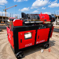 Machine automatique de roulage de filetage pour barres d'acier, machine de déroulage de filetage parallèle pour barres d'armature métalliques