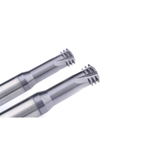 Fraises en bout en carbure monobloc à trois dents ODM/OEM M1 à M14 HRC60 personnalisable