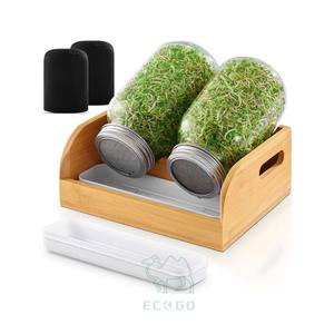 Juego de Germinación de Bambú Ecológico y Duradero con Asa y Bandejas de Cultivo para Germinar Semillas y Brotes - Product Image 1