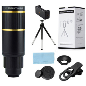 Téléobjectif optique cylindrique portable en ABS mat avec capuchon à pétales moleté pour la mise au point, clip pour téléphone, manuel, pour concerts et activités de plein air - Product Image 2