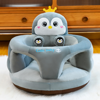 Canapé pour bébé, adorable canapé-lion pour bébé avec dossier, sécurité, mousse antidérapante, chaise longue pour tout-petit, pour salon, chambre à coucher