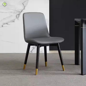 Pour hôtel Villa <span class=keywords><strong>gris</strong></span> velours tissu <span class=keywords><strong>chaise</strong></span> de salle à manger Style <span class=keywords><strong>scandinave</strong></span> <span class=keywords><strong>chaise</strong></span> de salle à manger sans accoudoirs <span class=keywords><strong>chaise</strong></span> de salle à manger confortable - Product Image 4